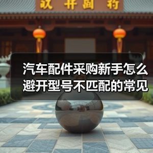 汽车配件采购新手怎么避开型号不匹配的常见坑
