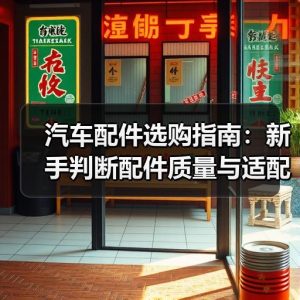汽车配件选购指南：新手判断配件质量与适配的实用方法