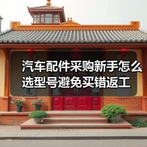 汽车配件采购新手怎么选型号避免买错返工