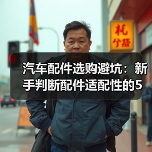 汽车配件选购避坑：新手判断配件适配性的5个关键点