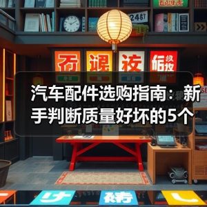 汽车配件选购指南：新手判断质量好坏的5个实用方法