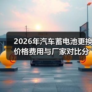 2026年汽车蓄电池更换价格费用与厂家对比分析