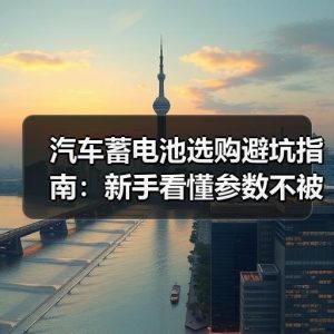 汽车蓄电池选购避坑指南：新手看懂参数不被坑
